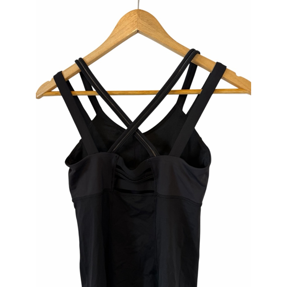 Lululemon Black Strappy Back Tank Top Built In Bra Athletic Yoga Size 4 6 - Picture 4 of 8